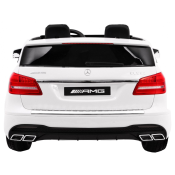 Auto na akumulator Mercedes AMG GLS63 dla dzieci Biały + Lakierowany + 4x4 + Nawiew powietrza